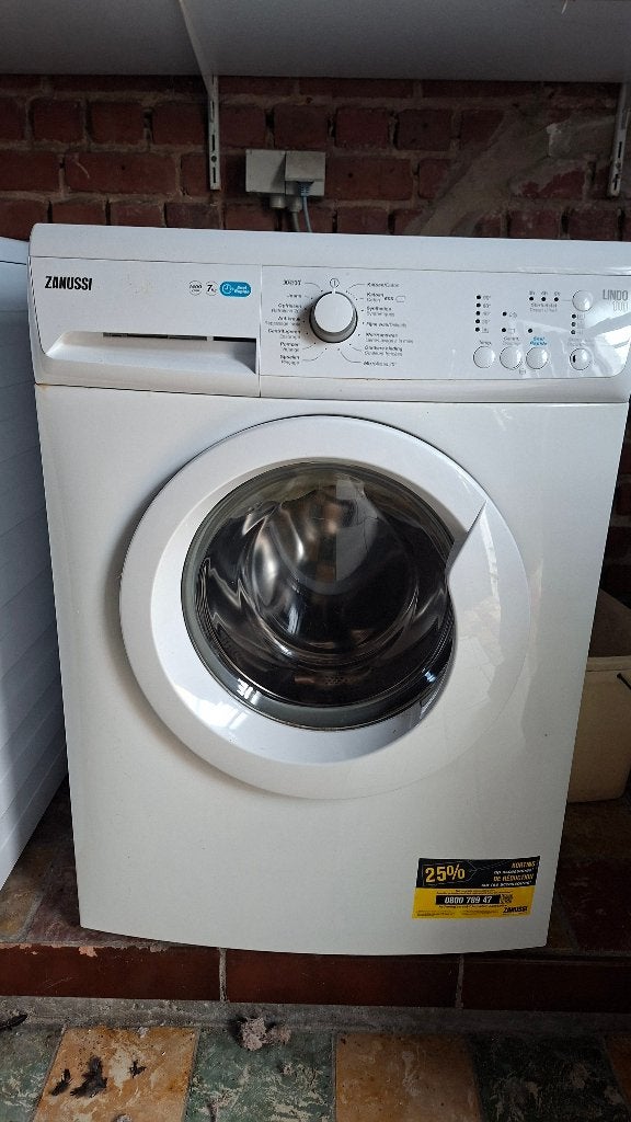 Wasmaschine Zanussi Lindo 100 7kg, Elektronische apparatuur, Ophalen, Gebruikt, Voorlader, Kort programma