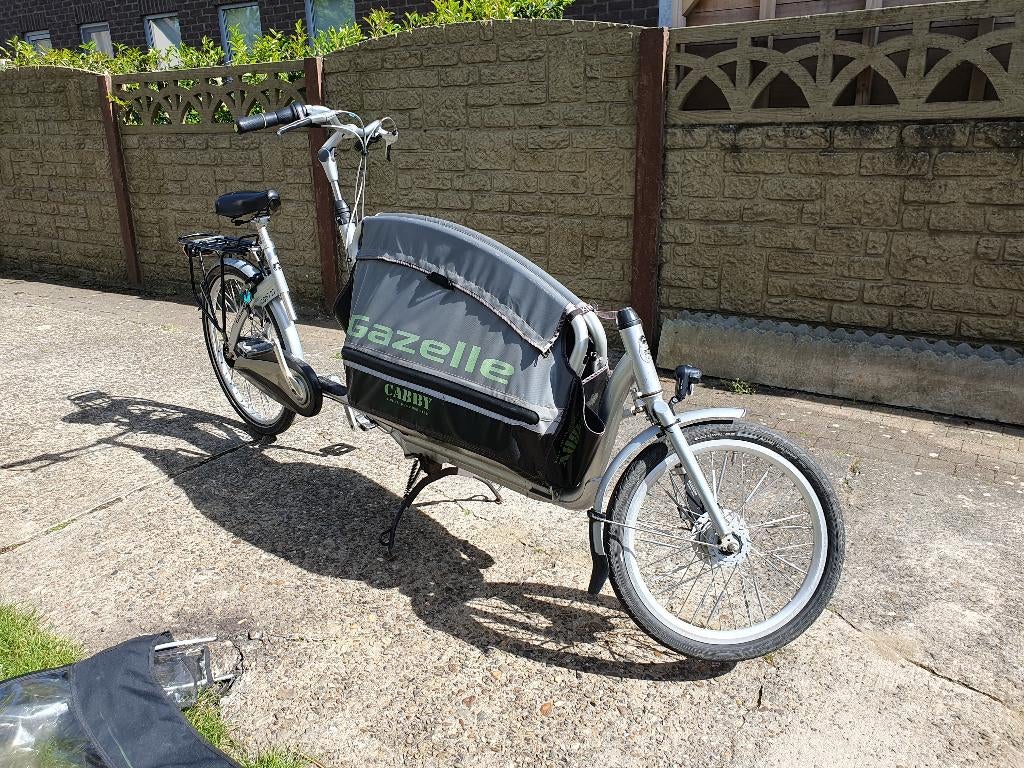 Gazelle bakfiets (cabby), Fietsen en Brommers, Ophalen, Gebruikt, Opvouwbaar, 2 kinderen