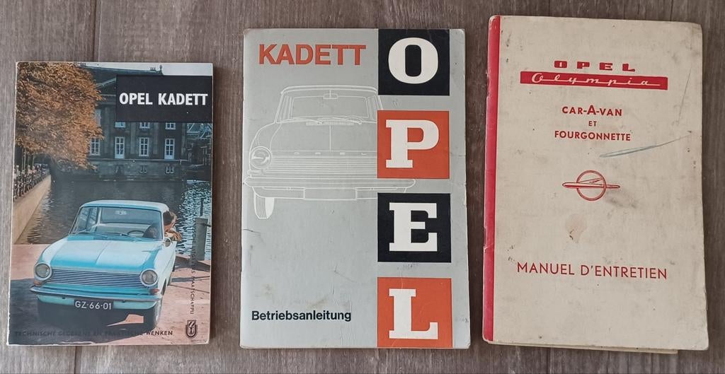Oude documentatie Opel  Kadett en Olympia, Ophalen of Verzenden
