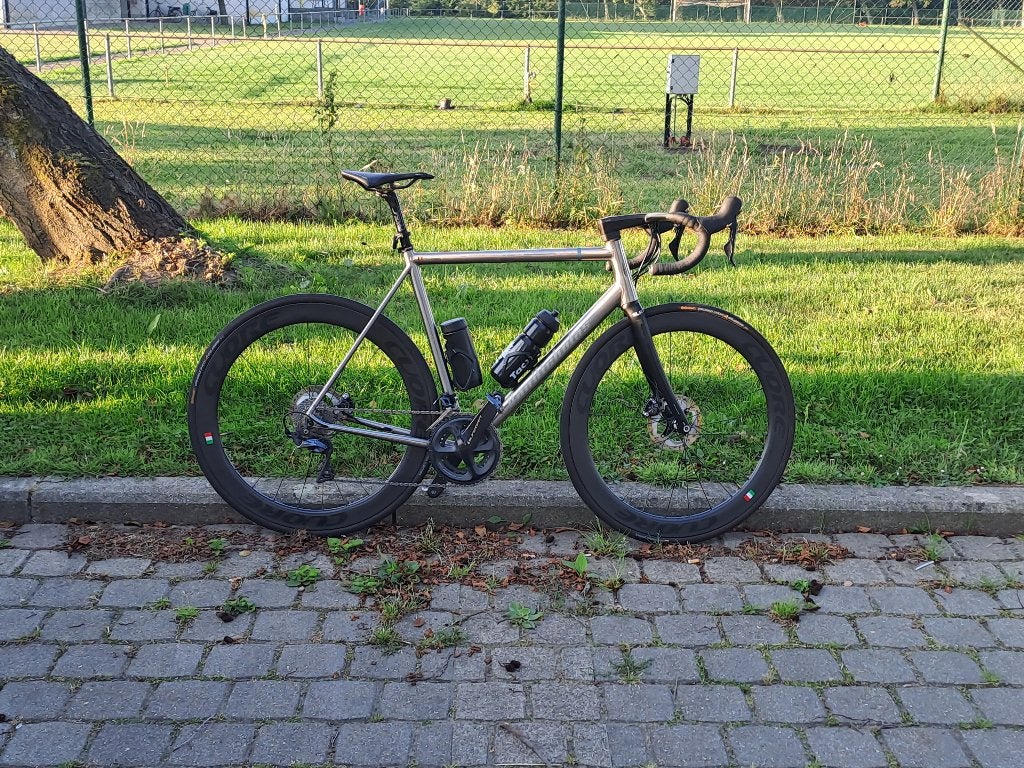 Van Nicholas Skeiron titanium fiets, Fietsen en Brommers, 26 inch, Heren, Zo goed als nieuw, Meer dan 20 versnellingen