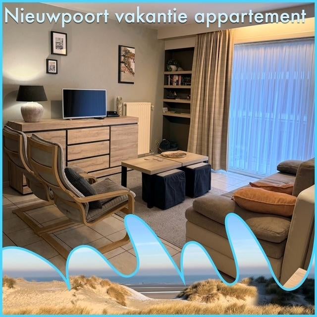Nieuwpoort last-minute mei appartement + garage dijk op 90m, Vakantie, Antwerpen of Vlaanderen, Wasmachine, Appartement, 1 slaapkamer