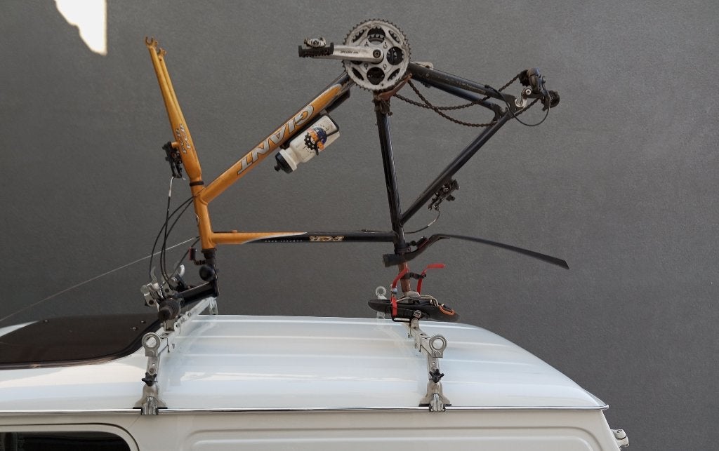 fietsdakdrager voor oldtimers met dakrand merk LP, Ophalen, Gebruikt, Oldtimer onderdelen