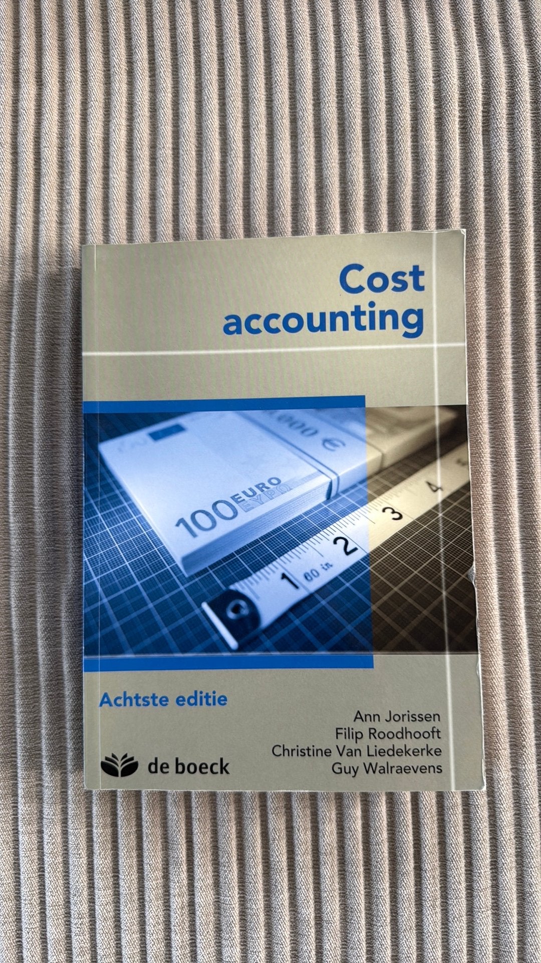 Cost accounting, Boeken, Ophalen, Zo goed als nieuw, Economie en Marketing, Jorissen