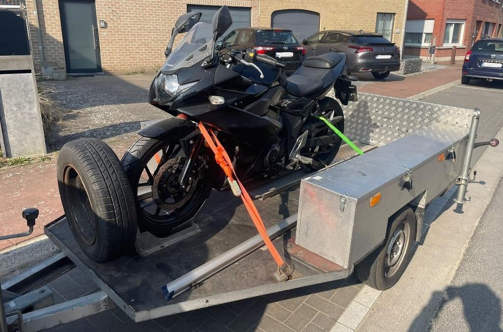 TE HUUR: Aanhangwagen voor Motor, Auto diversen, Aanhangers en Bagagewagens, Ophalen, Zo goed als nieuw