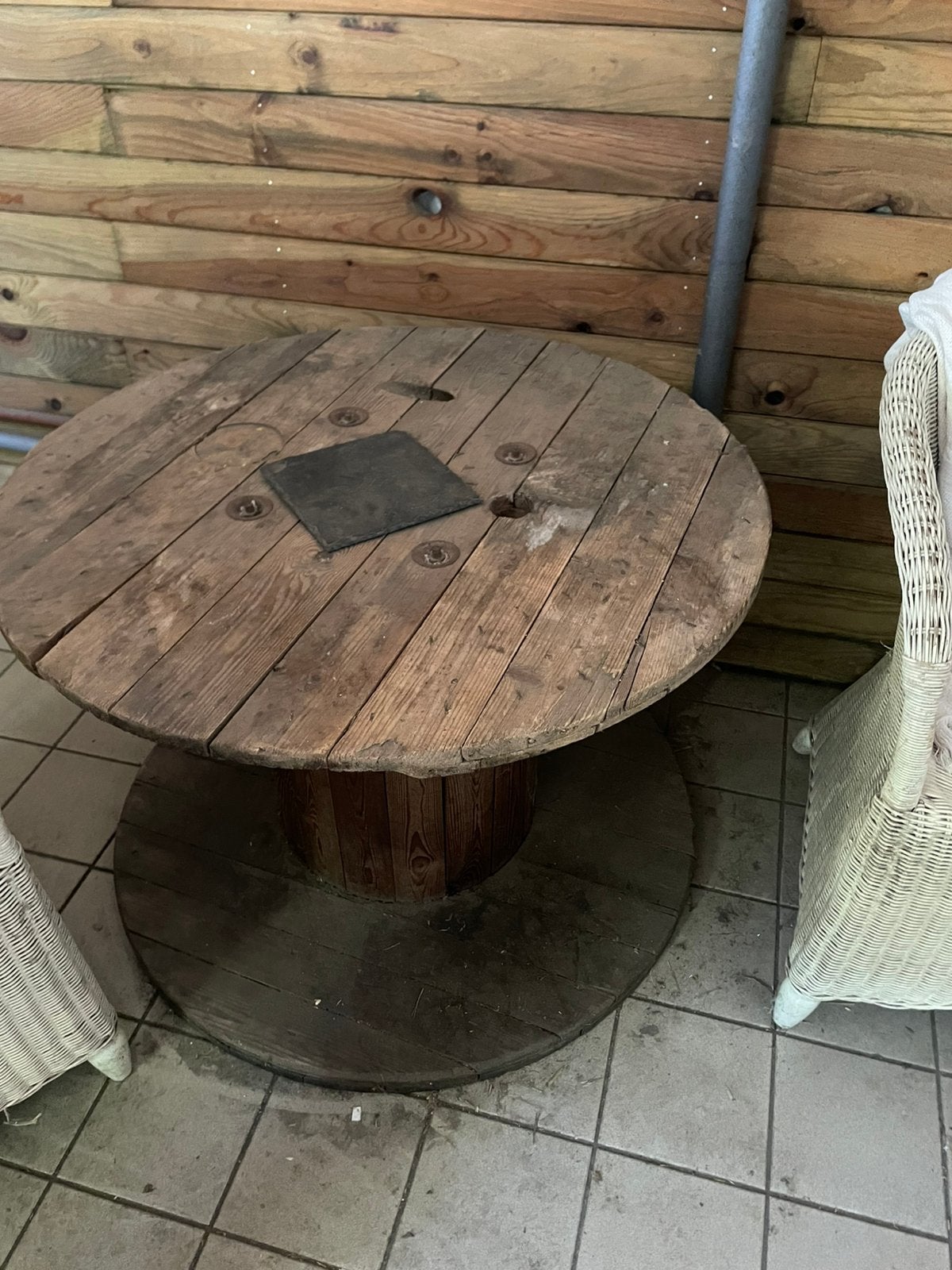 Touret en bois, Tuin en Terras, Tuintafels, Ophalen, Zo goed als nieuw, Hout