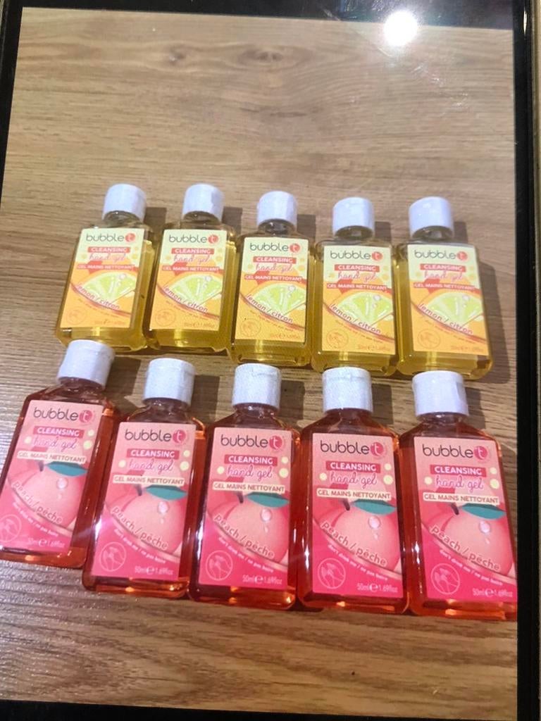 10 Gels Antibactériens Bubble T - Neufs, Enlèvement ou Envoi, Comme neuf