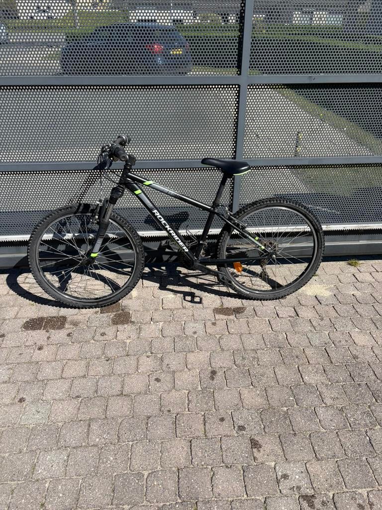 Rockrider st 500 groen zwart, Vélos & Vélomoteurs, VTT semi-rigide, Enlèvement, Comme neuf, Autres marques
