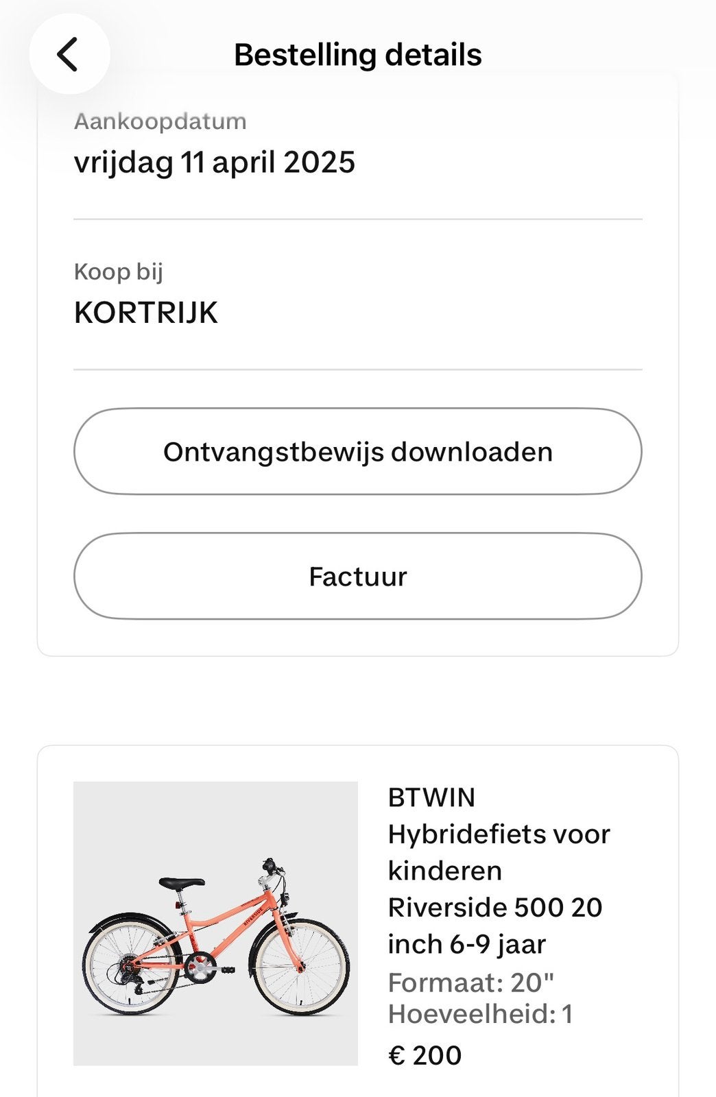 Meisjesfiets 20 inch, Tickets en Kaartjes