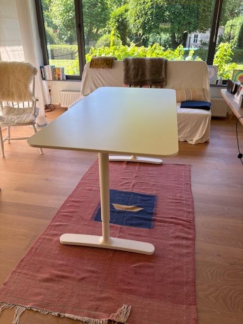 witte bureau 160 X 180 IKEA Bekant, Maison & Meubles, Bureaux, 160 cm, Bureau assis-debout, Autres matériaux, Comme neuf