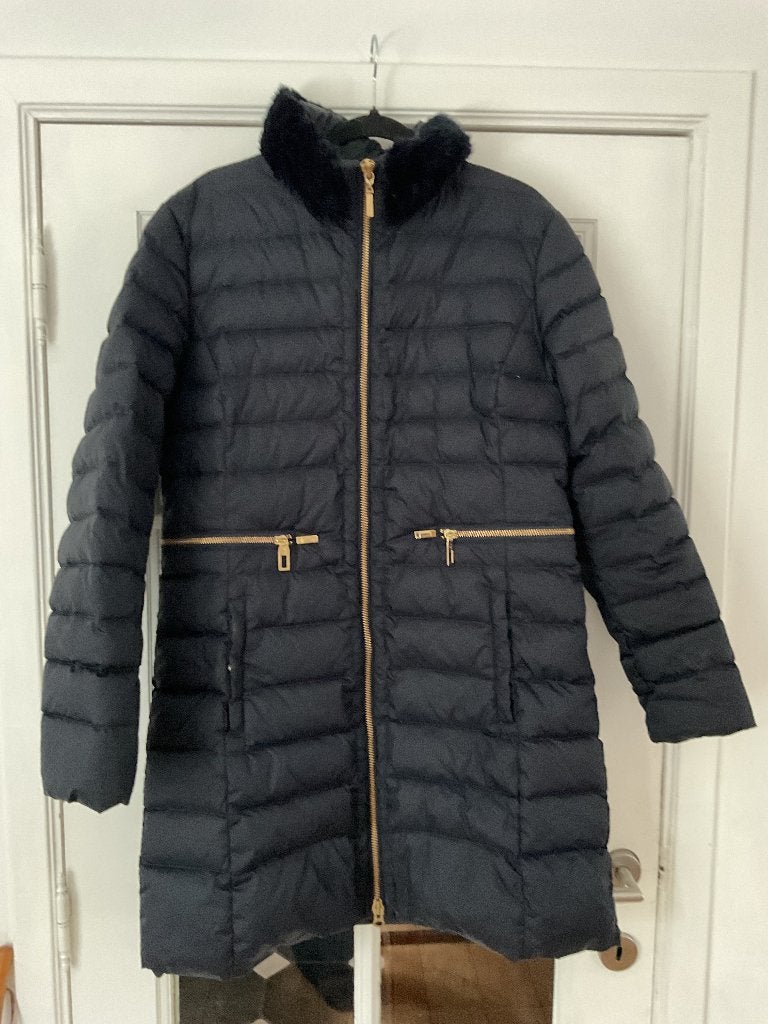 RIVER WOODS, prachtige lange donsjas, top merk, donker blauw, Kleding | Dames, Jassen | Winter, Blauw, River Woods, Maat 46/48 (XL) of groter