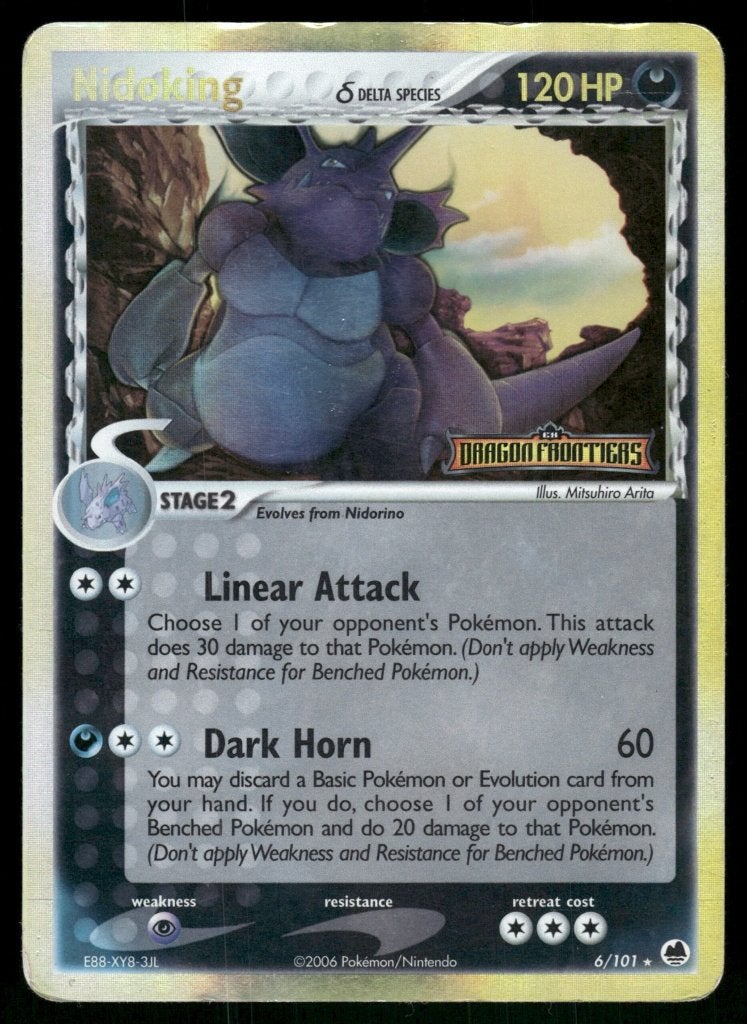 Nidoking δ 6/101 - Dragon Frontiers (Reverse Holo)(Good), Verzenden, Gebruikt