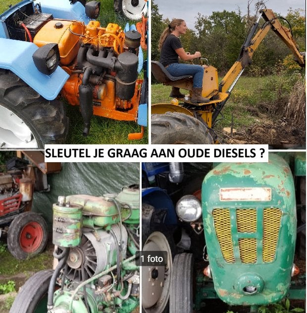 IK ZOEK IEMAND DIE IETS VAN OUDE DIESELMOTOREN KENT, Ophalen