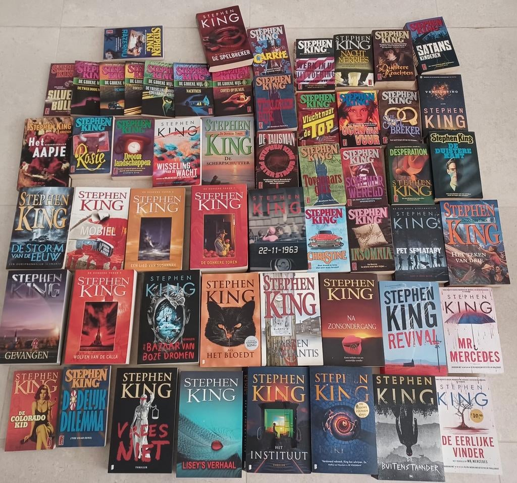 Collection de livres de Stephen King comprenant des jeux de, Livres, Enlèvement ou Envoi