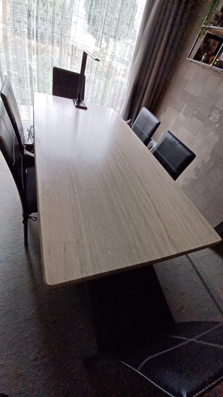 eettafel travertin, Maison & Meubles, Enlèvement