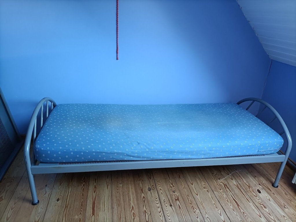 bed eenpersoons, Ophalen, Gebruikt, Eenpersoons, Blauw