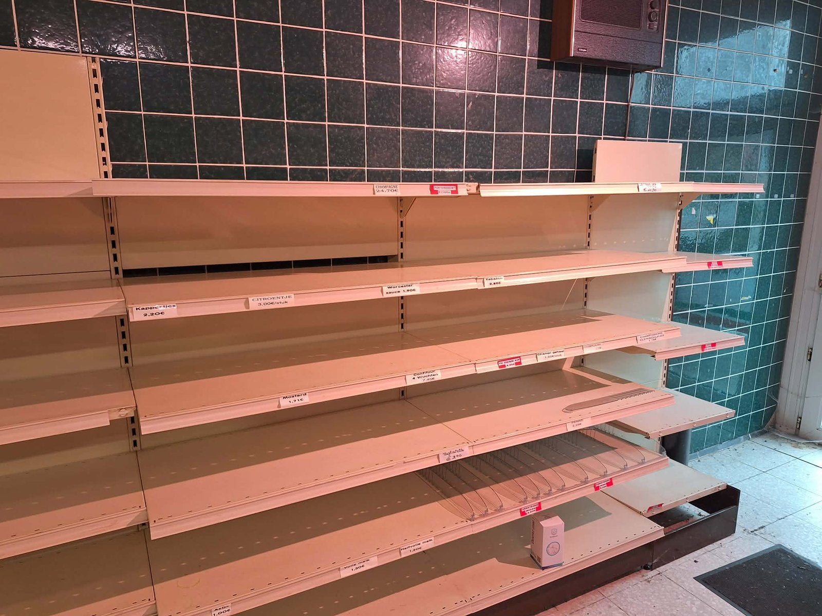 étagère de magasin robuste en métal 5 m, Enlèvement