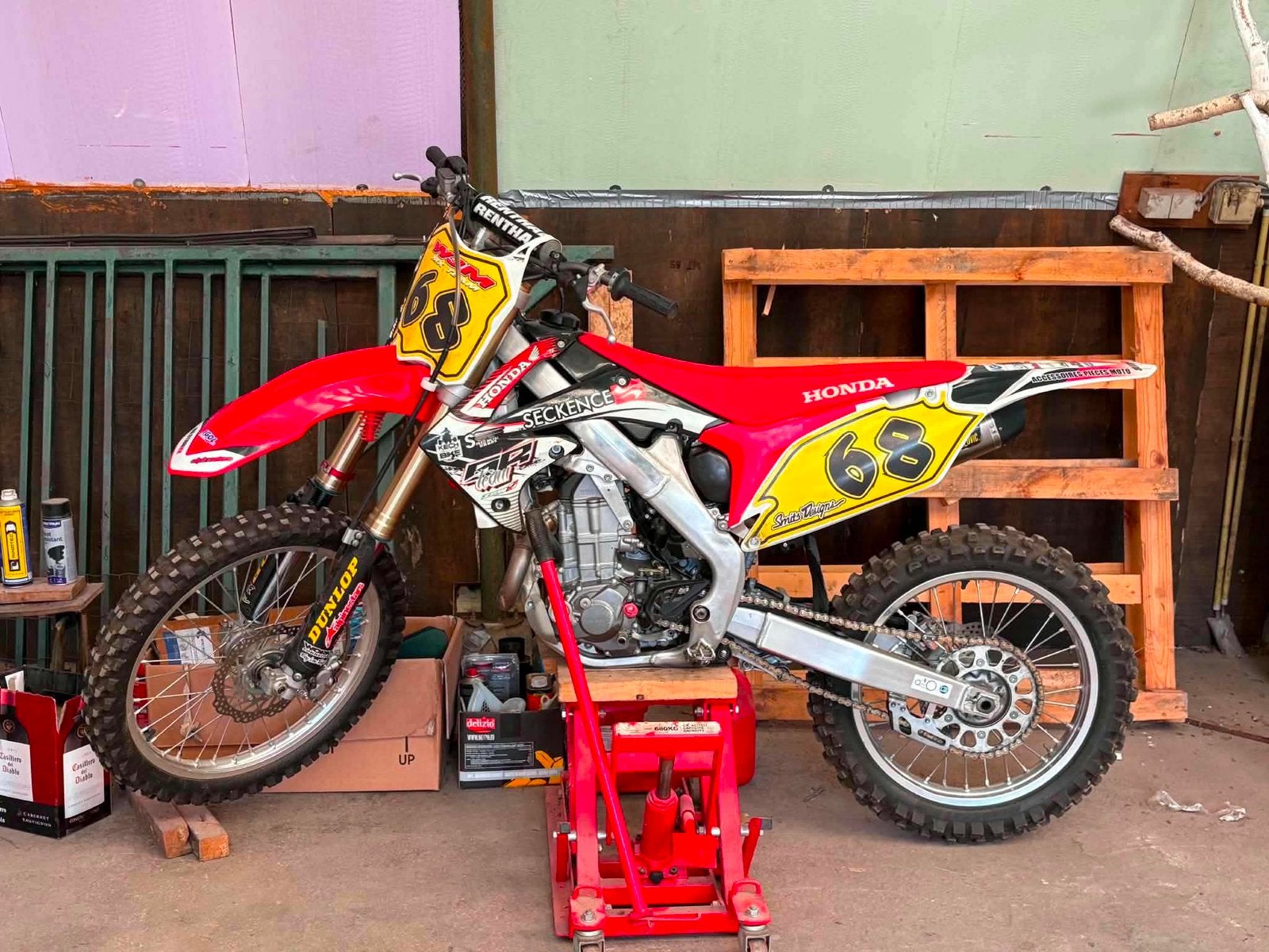 CRF 450 Honda, Fietsen en Brommers, Ophalen, Zo goed als nieuw, Honda