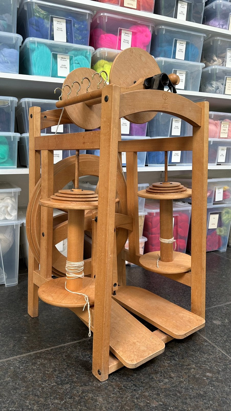 Ashford countryspinner, Ophalen, Gebruikt