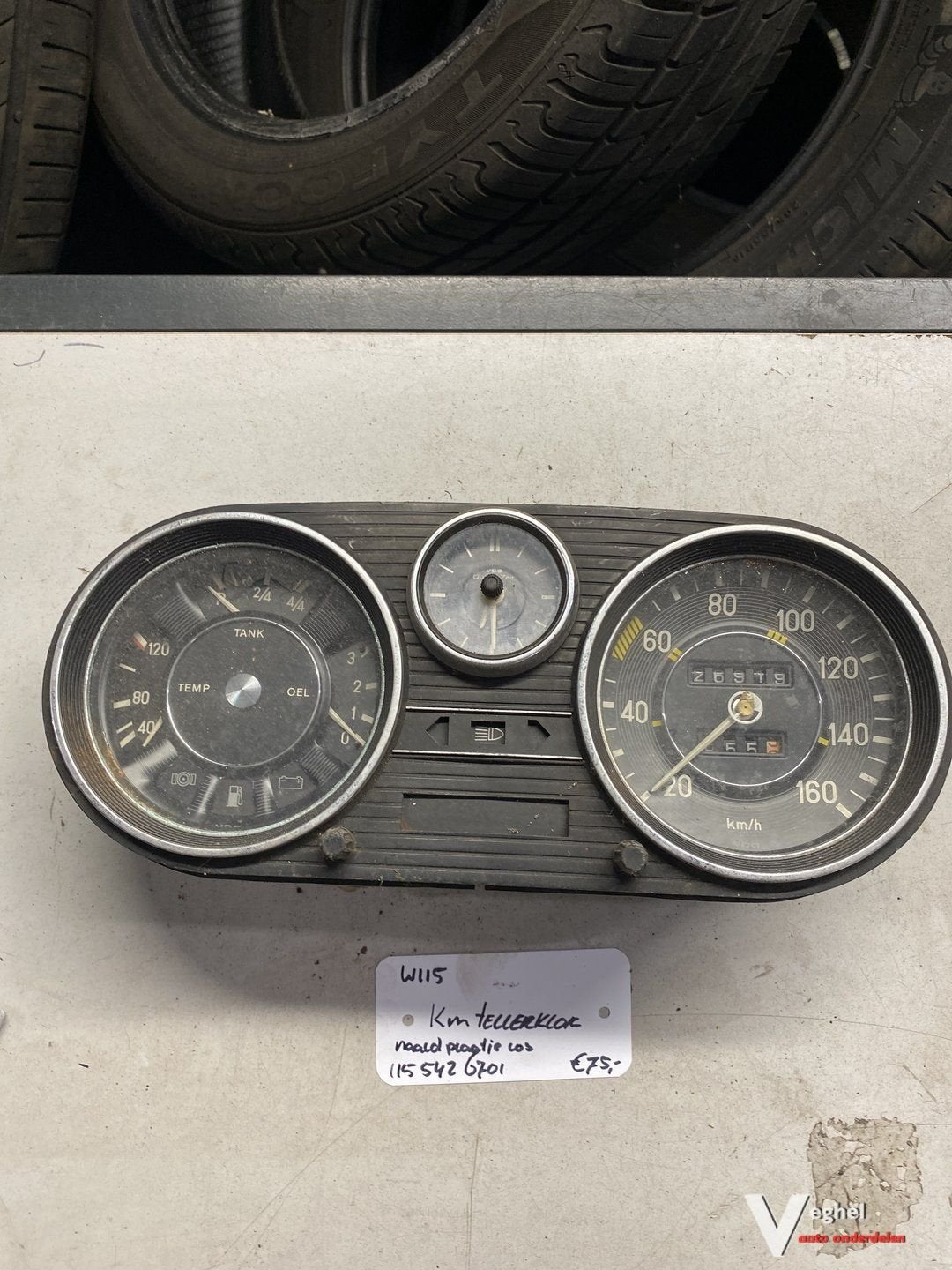 Mercedes W115  Km Tellerklok 115 542 6701, Gebruikt, -, -, Ophalen of Verzenden