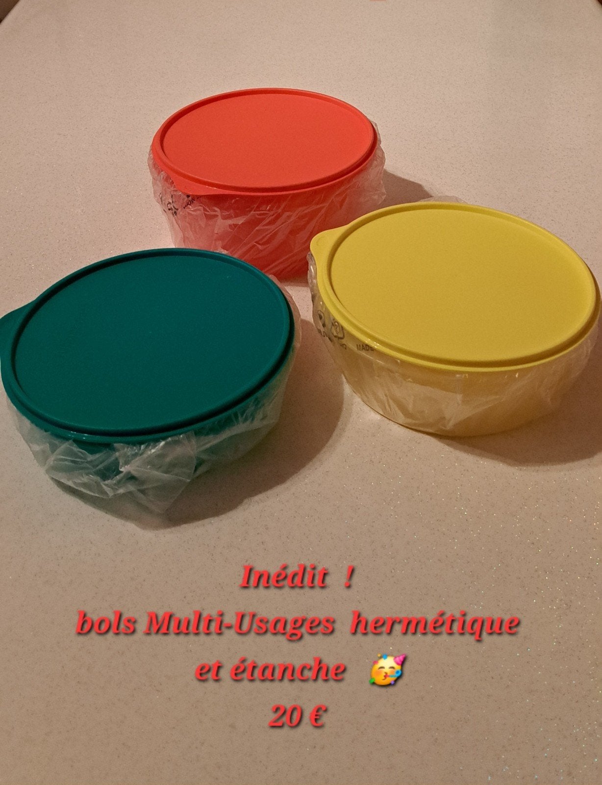 bols espaces multis-usage " tupperware :, Envoi, Neuf, Récipient ou Bol, Hermétique