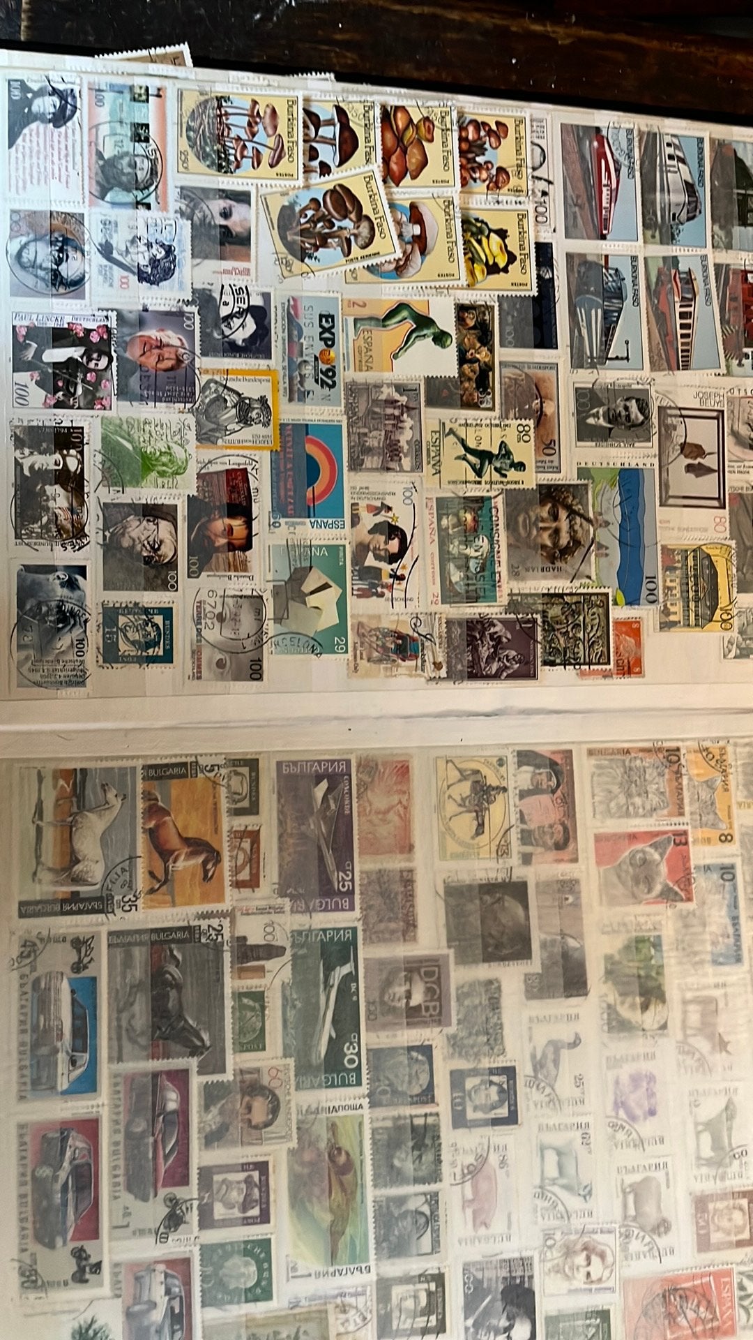 Collectie postzegels, Ophalen