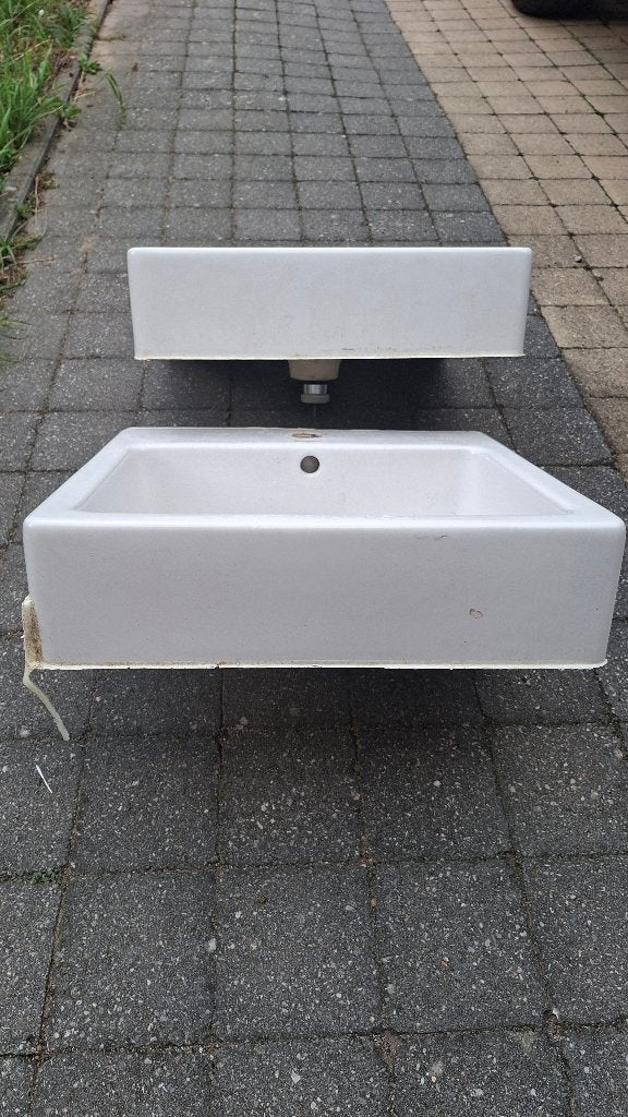2x lavabo Duravit Vero 60x47 cm - blanc - 045460, Enlèvement, Utilisé, Lavabo