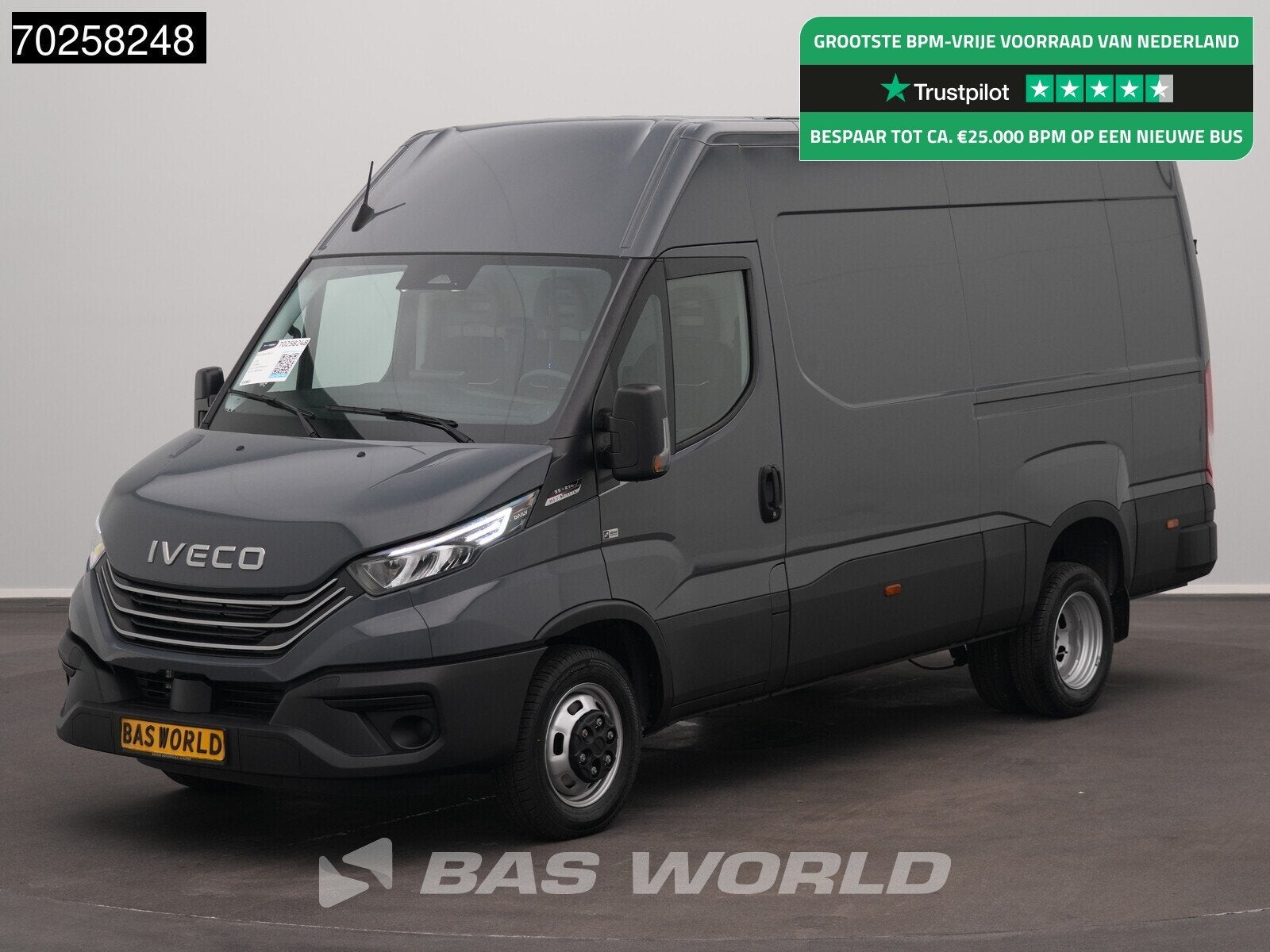 Iveco Daily 35C21 BPM VRIJ! 3.0L Automaat 210PK L2H2 2025-Mo, Auto's, Stof, Euro 6, 4 cilinders, Iveco