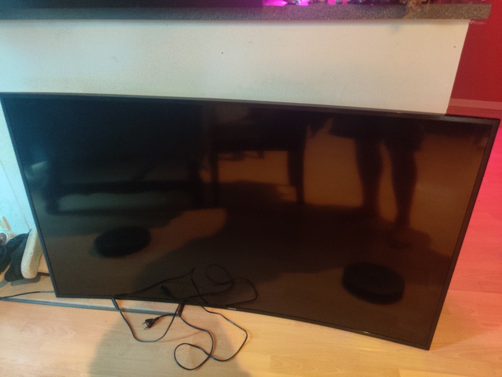 Samsung curved TV – 82 inch – kapot scherm – voor onderdelen, Ophalen, Samsung