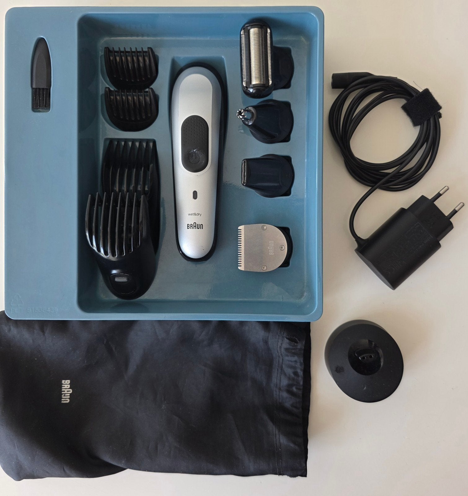 Tondeuse multifonction Braun 5544 Wet & Dry – Kit complet, Electroménager, Enlèvement ou Envoi, Utilisé, Rasage ou Épilation