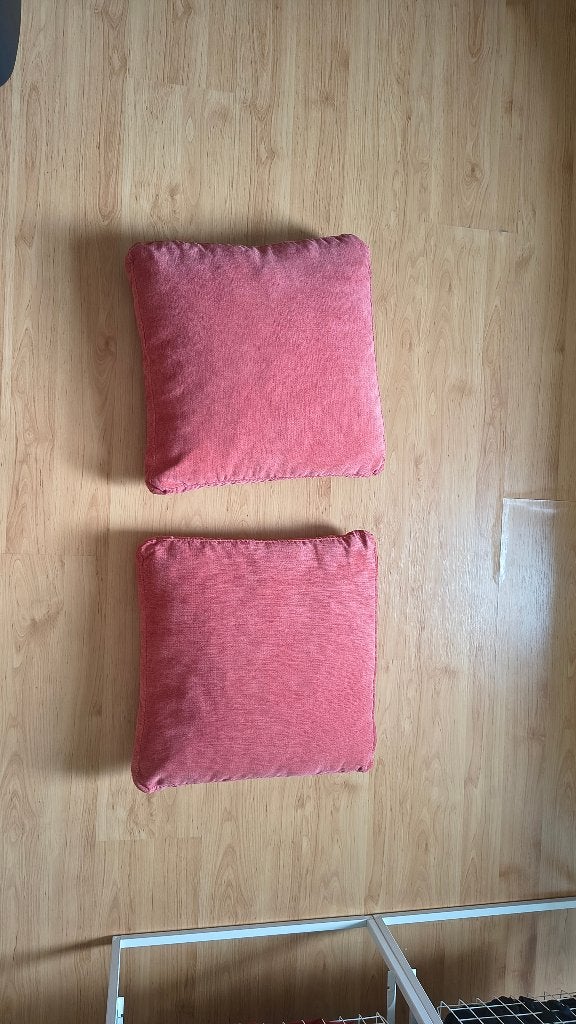 kussens (roze), Ophalen, Gebruikt, Vierkant, Afneembare hoes