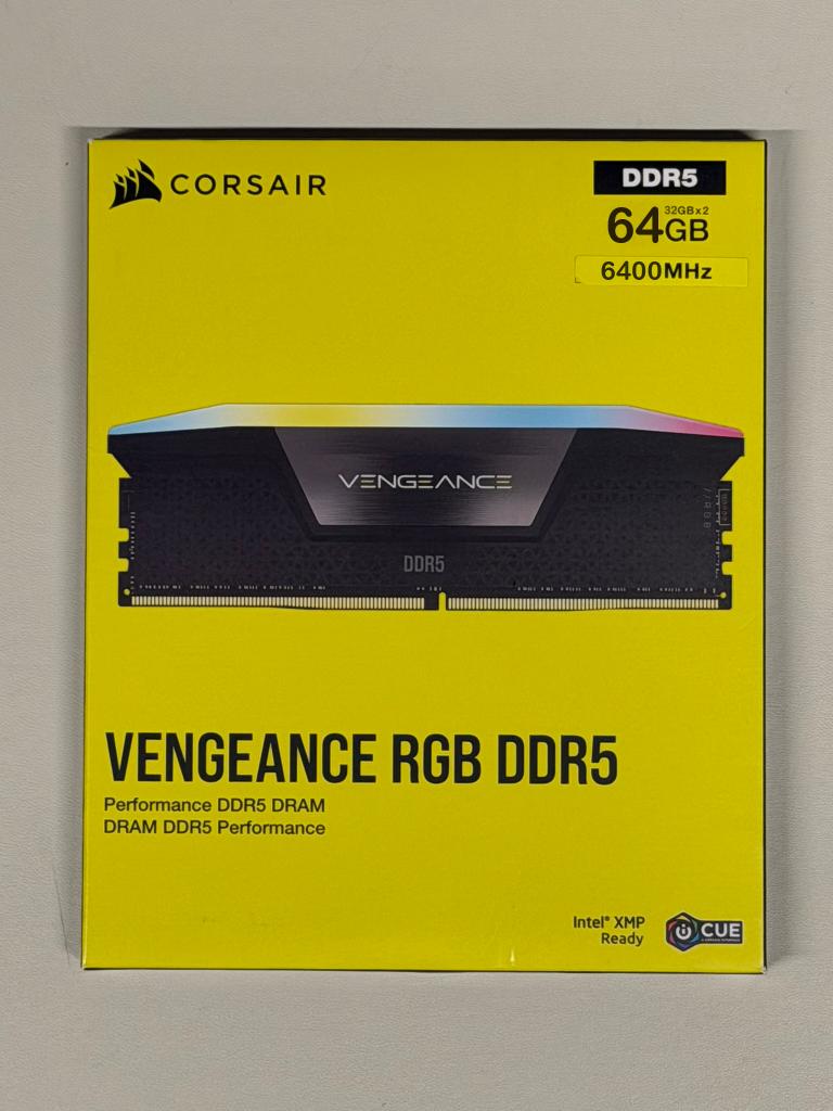 Corsair RAM D5 6400 64GB C32 Vengeance RGB K2, Computers en Software, RAM geheugen, Ophalen, Nieuw, Desktop, DDR5
