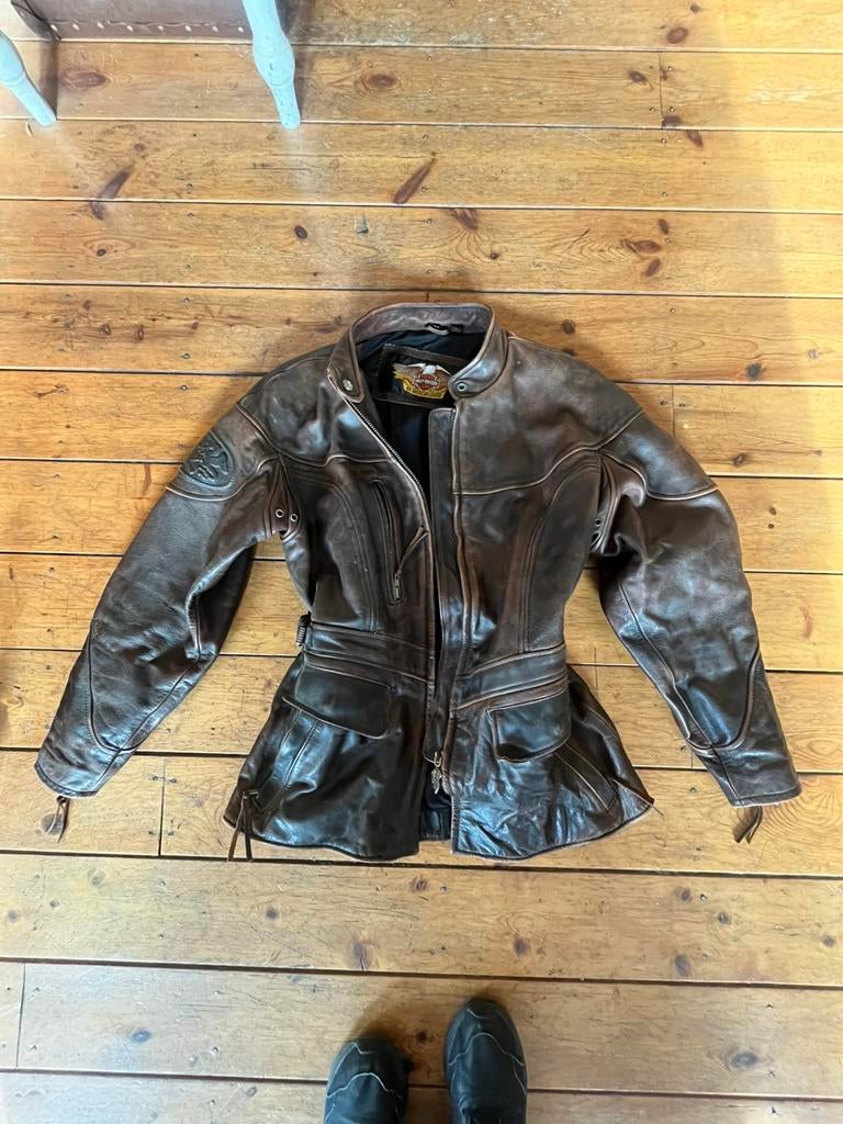 Motor vest Harley Davidson vrouwen, Motoren, Ophalen of Verzenden, Nieuw zonder kaartje, Dames, Jas | leer
