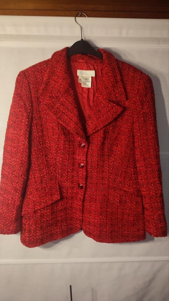 Blazer Vintage Escada rouge, Enlèvement ou Envoi