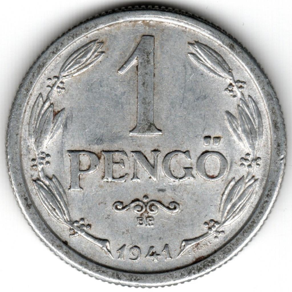 Hongarije : 1 Pengo 1941 KM#521 Ref 16678, Ophalen of Verzenden, Hongarije, Losse munt
