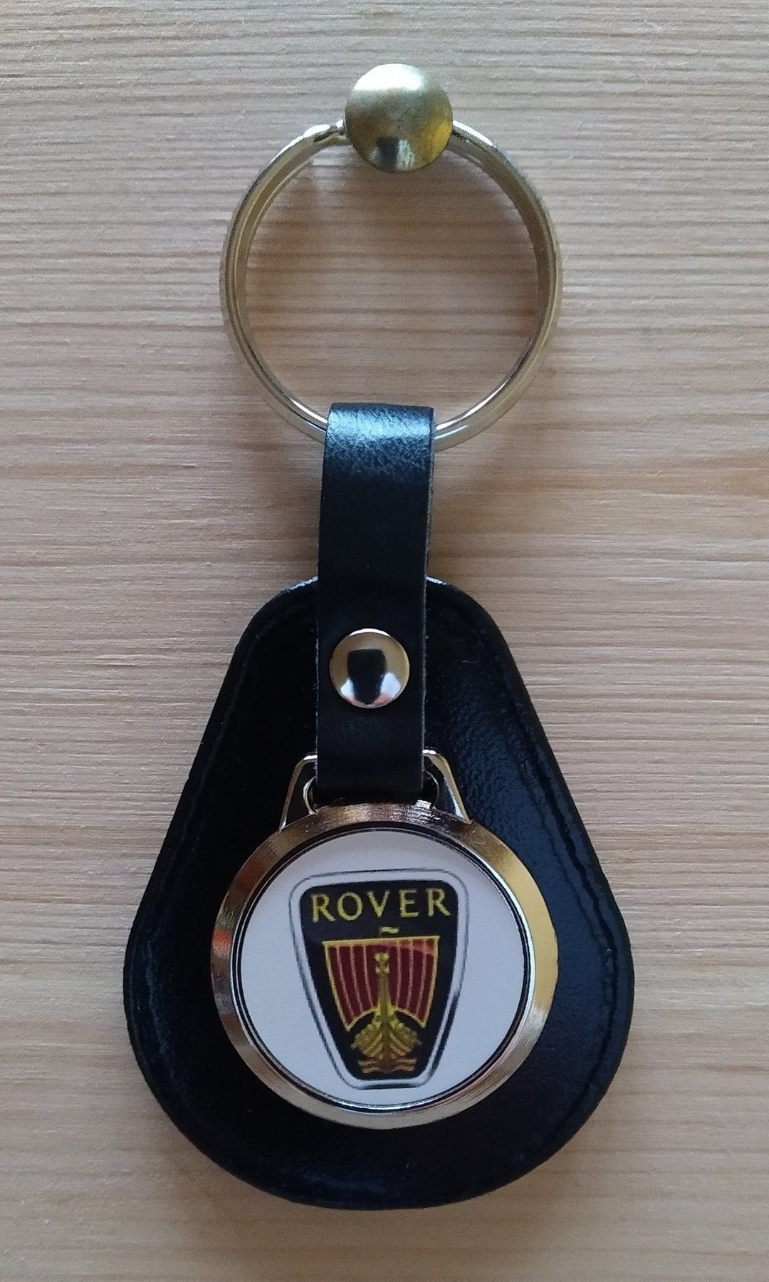 ROVER Sleutelhanger met logo . Zwart leer, Autos : Pièces & Accessoires, Neuf, Rover, -, -