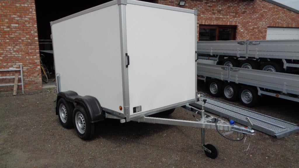 Nieuwe ongeremde gesloten aanhangwagens. mtm 750 kg., Autos : Divers, Remorques, Enlèvement, Neuf