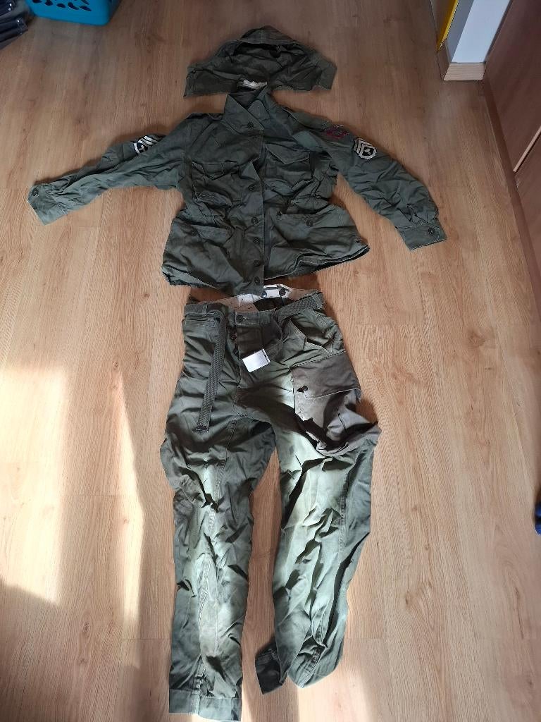 M43 jas en broek, Verzamelen, Militaria | Tweede Wereldoorlog, Ophalen, Overige soorten, Kleding of Schoenen