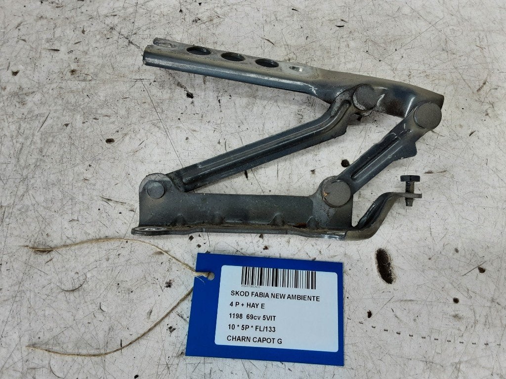 CHARNIERE DE CAPOT GAUCHE Skoda Fabia II (5J), Autos : Pièces & Accessoires, Mevr. I. Hauben, Utilisé, Skoda, Rue de l'Espoir 34 34
4030  GRIVEGNÉE, BE