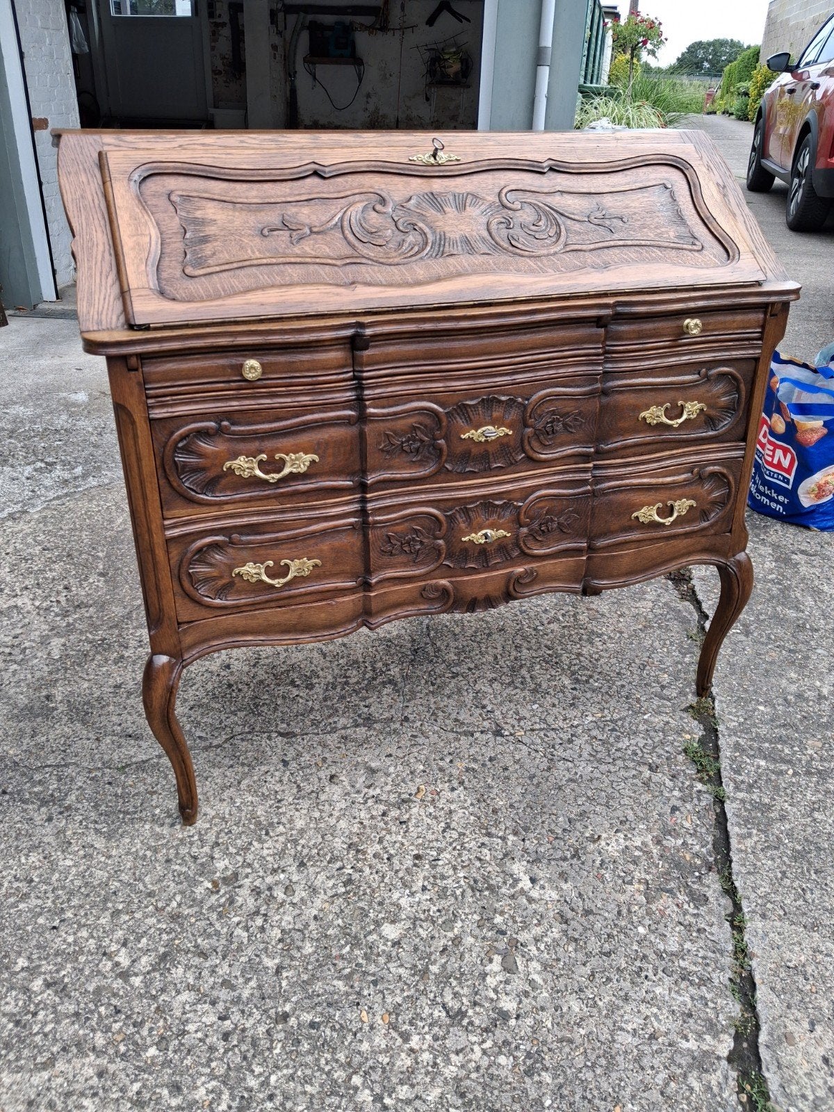 Antieke secretaire, Huis en Inrichting, Ophalen