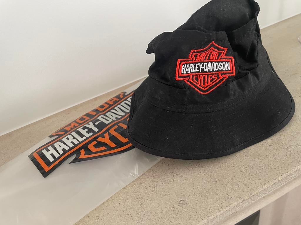 Harley-Davidson Bucket Hat met Logo hoed hoedje, Ophalen of Verzenden, Zo goed als nieuw, Hoed