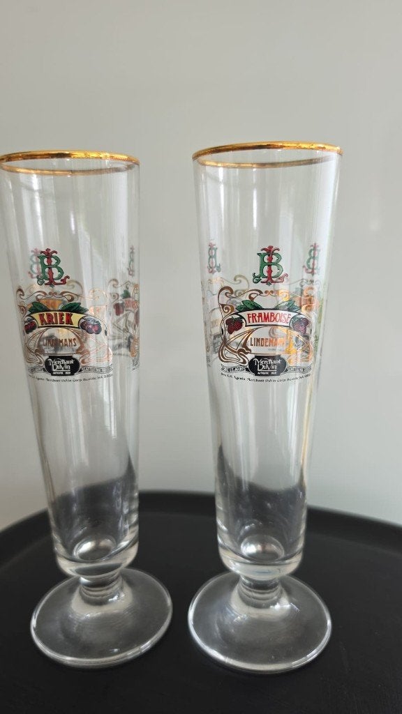 Glazen Lindemans, Verzamelen, Ophalen, Gebruikt, Bierglas