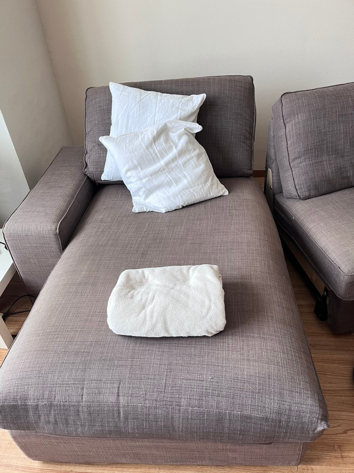 Chaise longue, KIVIK Ikea, housse marron amovible, lavable, 150 cm ou plus, Modern en gezellig, Moins de 150 cm, Une personne