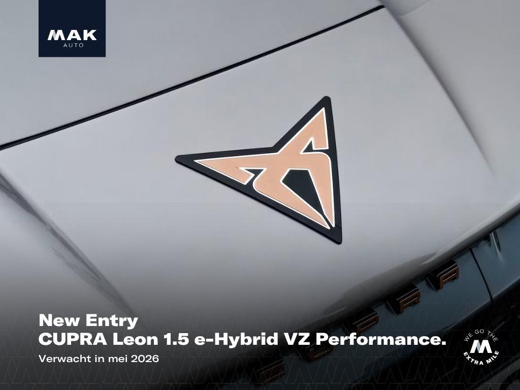 Cupra Leon 1.5 e-Hybrid VZ Performance, pano, Sennheiser, sp, Auto's, Cupra, 26 kWh, Bedrijf, Hybride Elektrisch/Benzine, 9 g/km