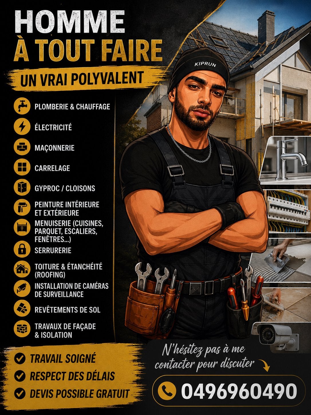 Homme a toit faire chercher du travail