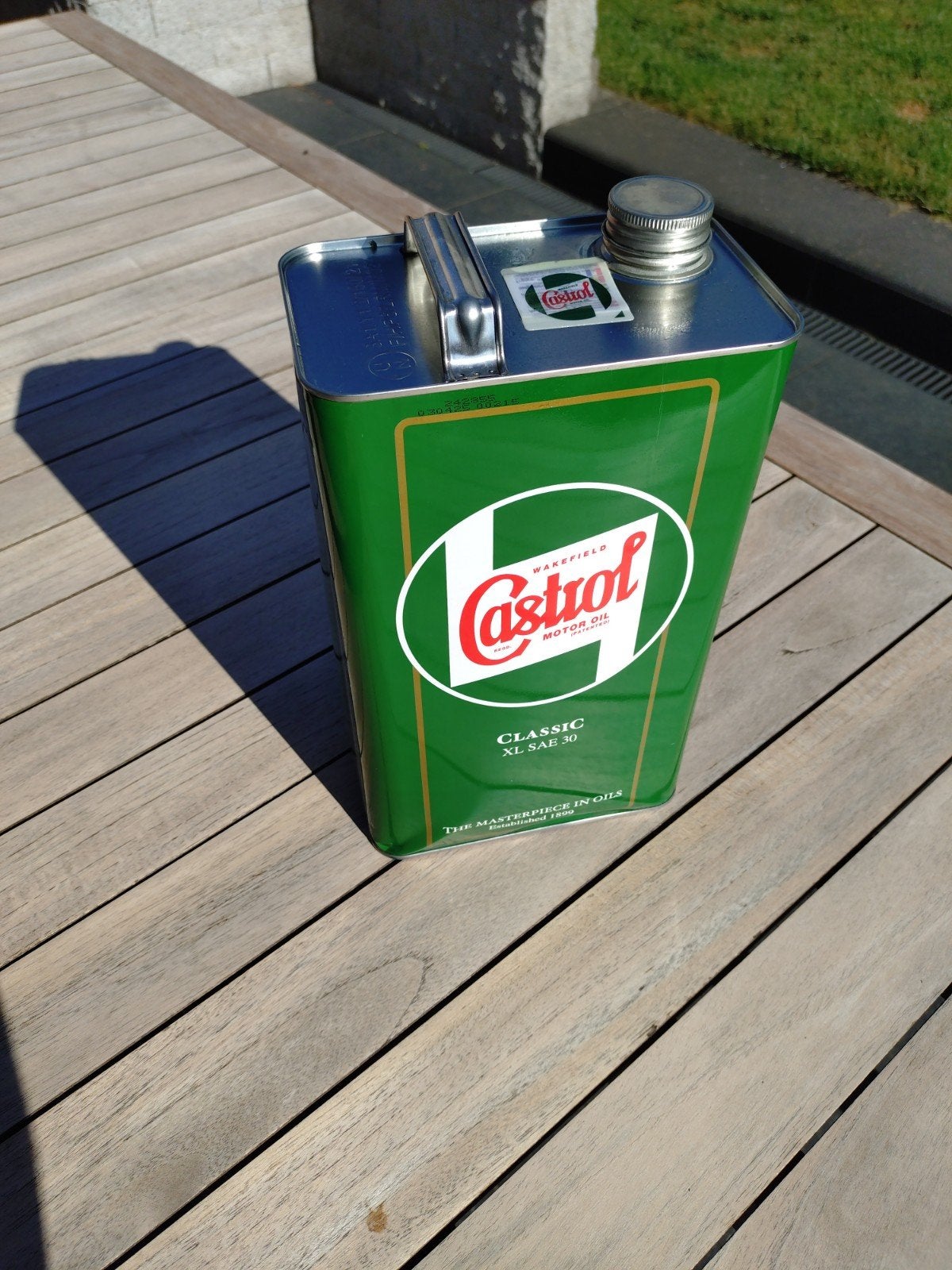 Olie blik Castrol, Ophalen, Zo goed als nieuw, Verpakking