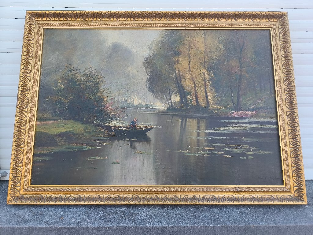 Huile sur toile signe Frans van diest, Antiek en Kunst, Kunst | Schilderijen | Klassiek, Ophalen