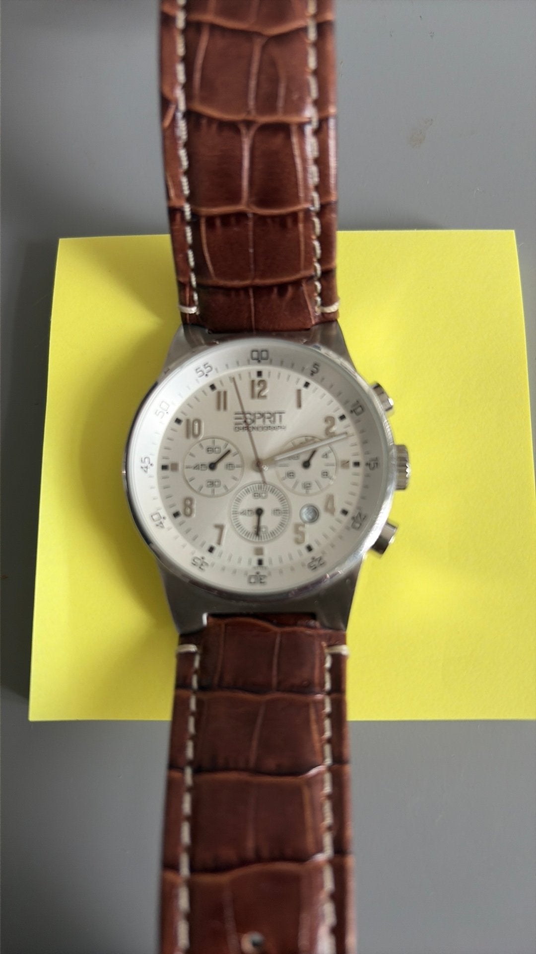 Montre chrono Esprit, Handtassen en Accessoires, Horloges | Antiek, Ophalen, Staal, Polshorloge, Overige merken