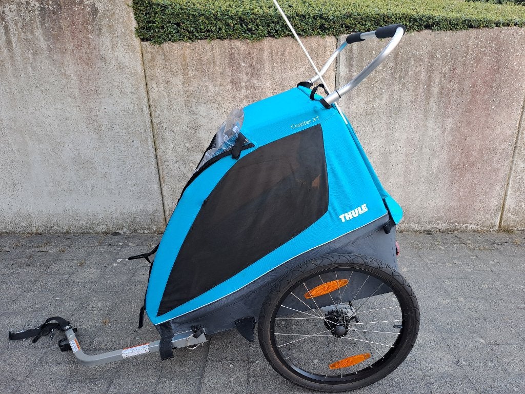 Fietskar voor 2 kinderen Thule Coaster 2XT, Ophalen, Opvouwbaar, Zo goed als nieuw, Thule / Chariot