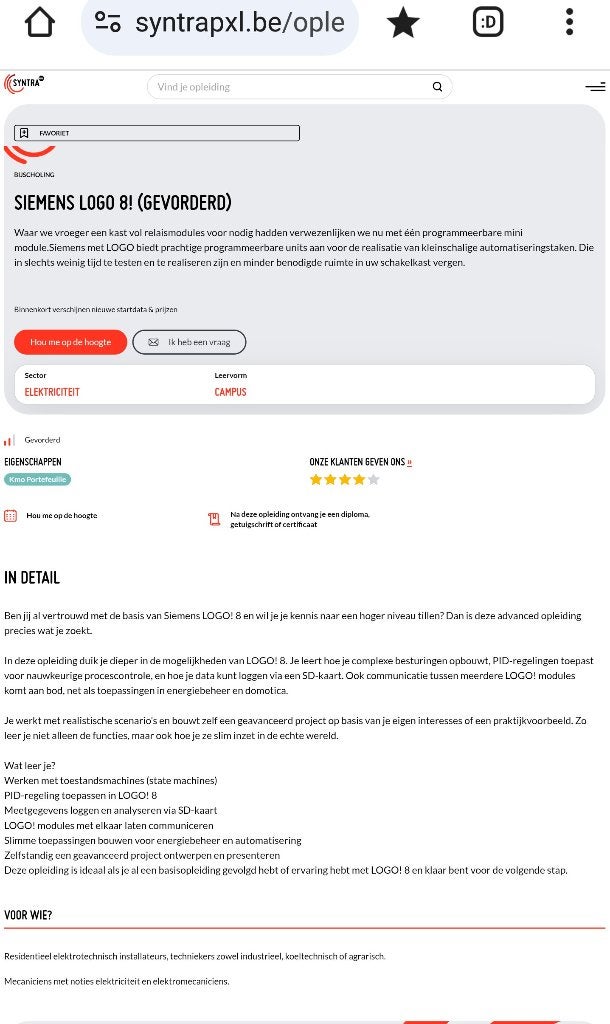 Siemens Logo cursussen...., Hobby en Vrije tijd, Ophalen of Verzenden, Nieuw