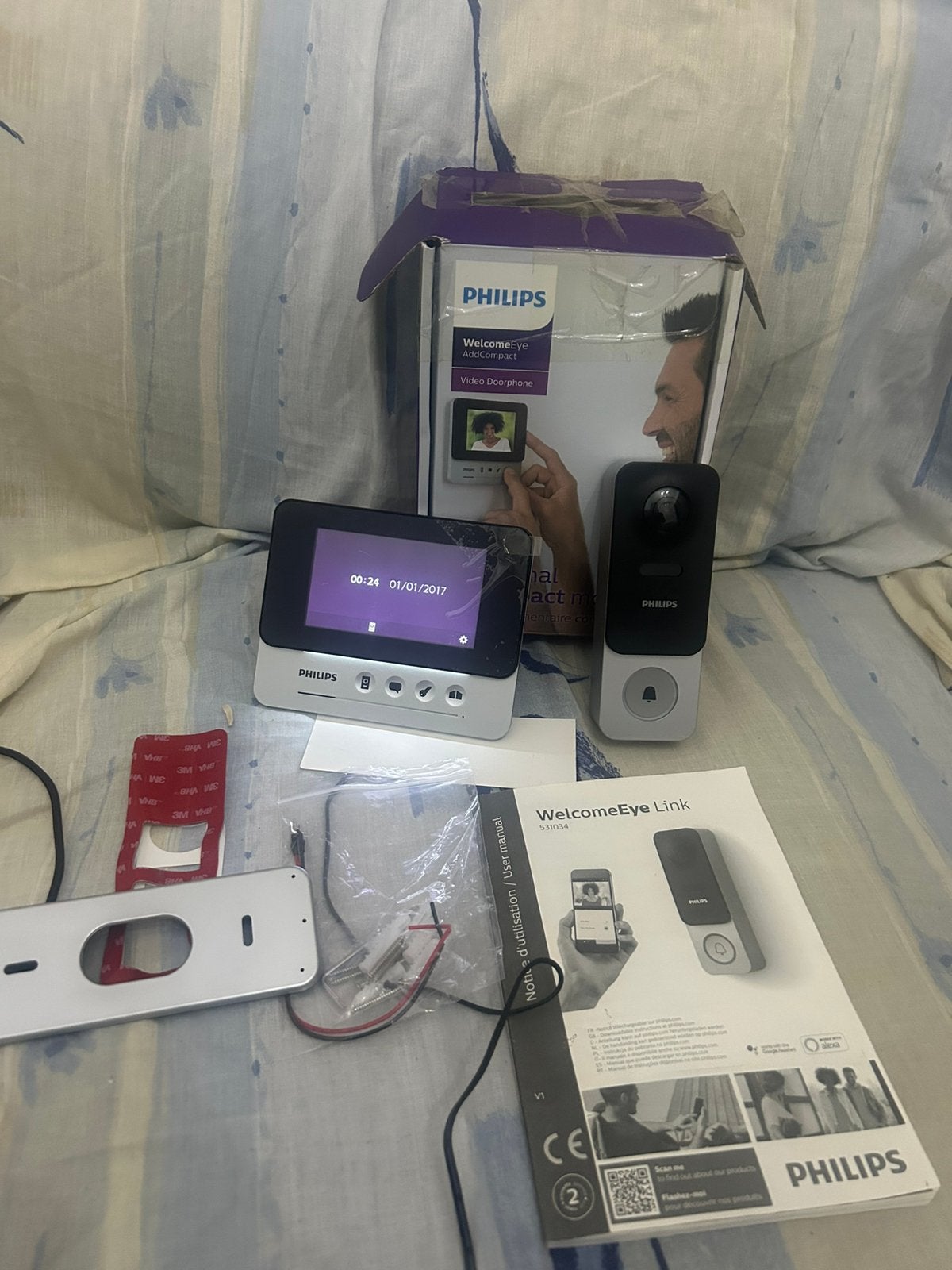 PHILIPS SLIMME DEURBEL MET CAMERA EN SCHERM, Huis en Inrichting, Deurbellen, Zo goed als nieuw, Ophalen